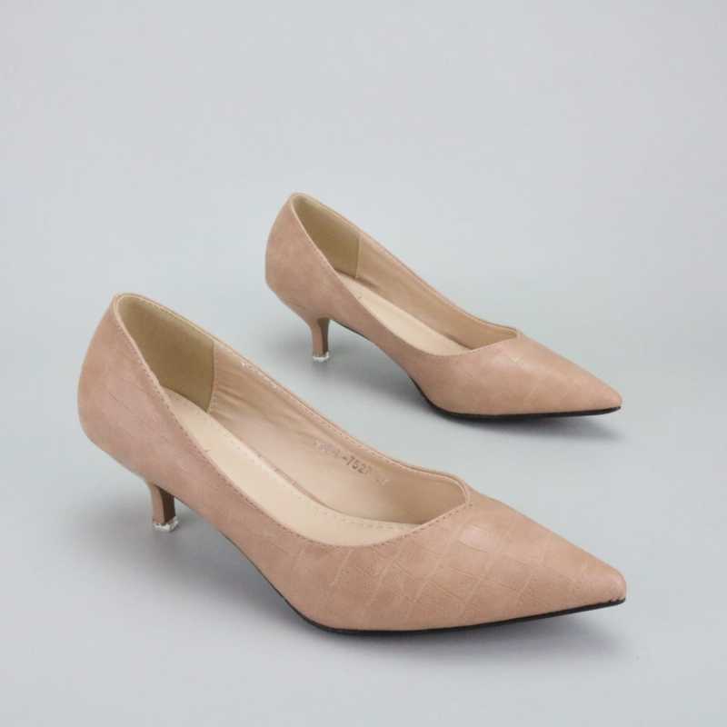 Jual 5 Warna Heels 4 cm Esme Croco by Viditi KHAKI 36 di