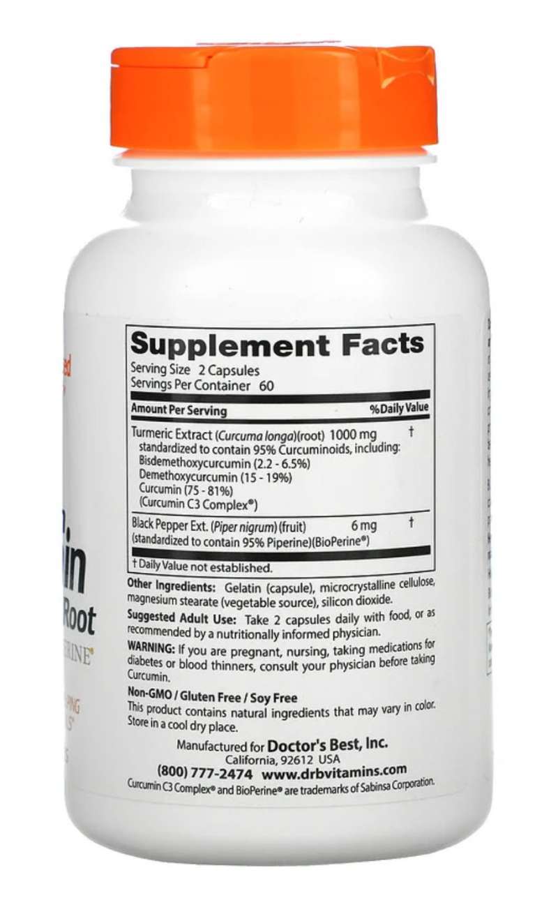 Jual Doctor Best High Absorption Curcumin 500mg 120 Kesehatan ...