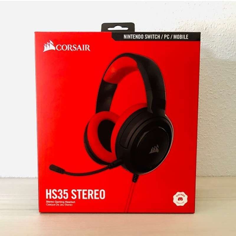 Jual SALE CORSAIR HS35 BLACK STEREO 