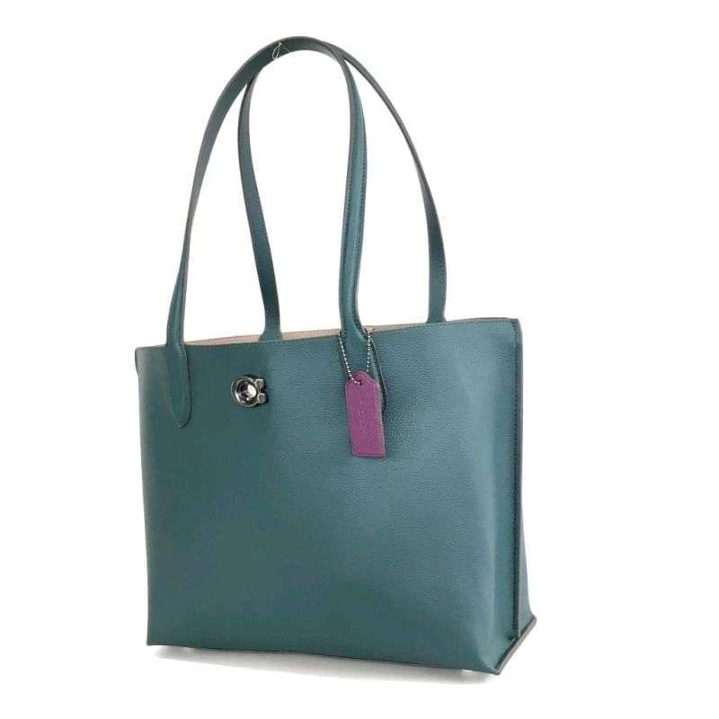 coach willow tote with signature canvas interior