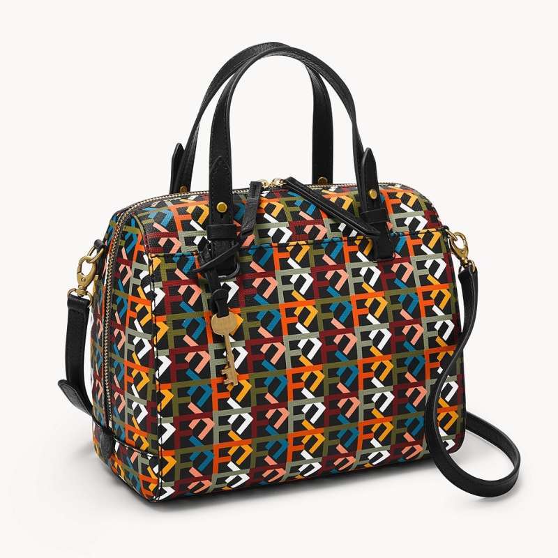 Fossil rachel sales satchel handbag