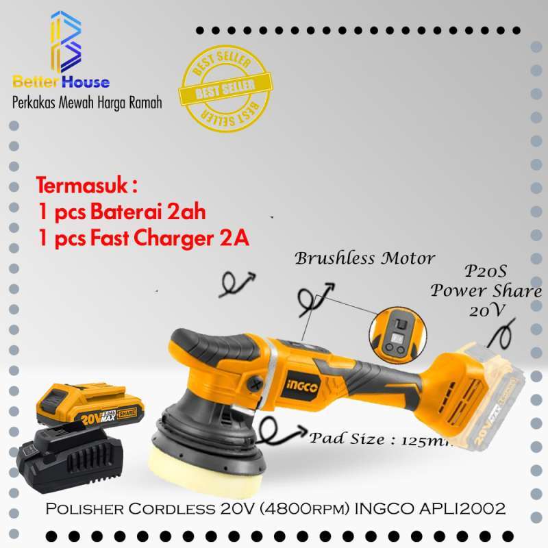 Ingco cordless outlet polisher