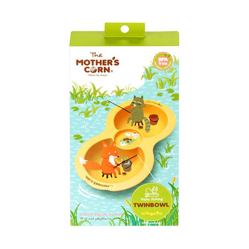 jual mother s corn enjoy fishing twinbowl mangkuk makan anak online harga kualitas terjamin blibli com