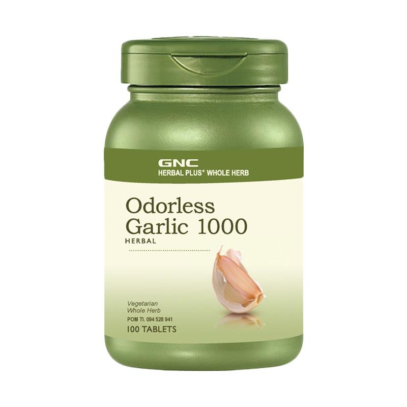 Jual Gnc Live Well 181832 Herbal Plus Whole Herb Odorless Garlic 1000 100 Tablet Online November 2020 Blibli