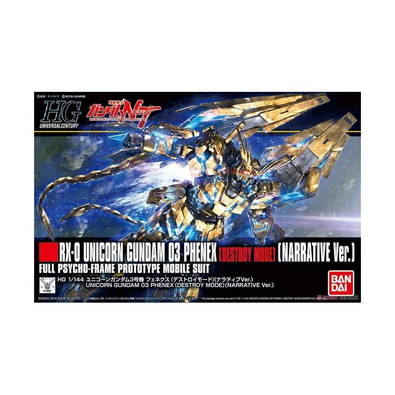 Jual Bandai Hguc Unicorn Gundam 03 Phenex Destroy Mode Narrative