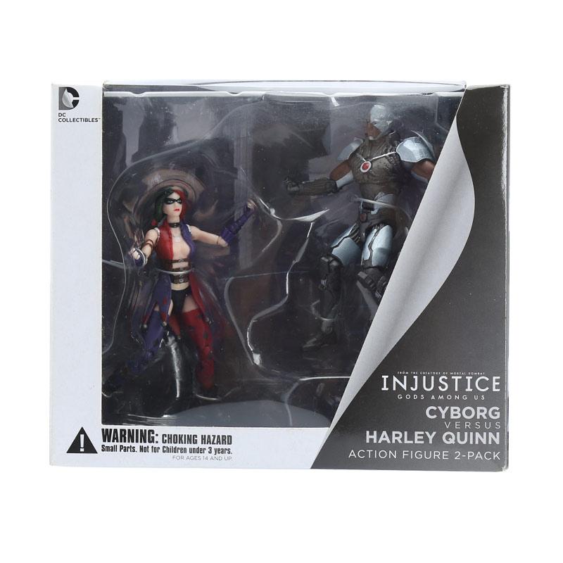 Jual Dc Direct Collectibles Injustice Cyborg Vs Harley Quinn Action Figure 2 Pack Online Oktober 2020 Blibli Com