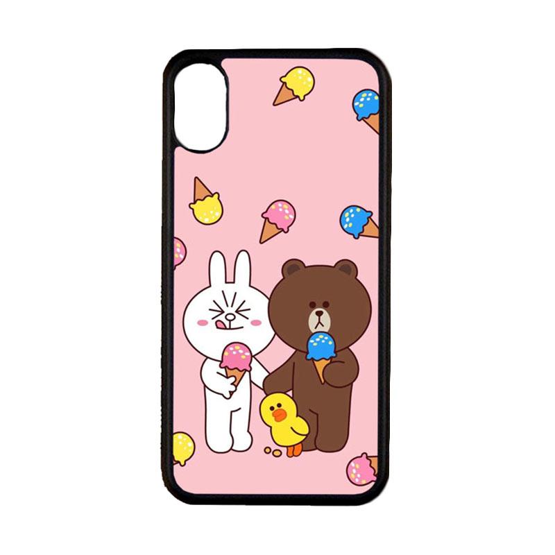 Jual Bunnycase Wallpaper Line Brown And Cony Li0198 Custom Hardcase Casing For Iphone X Terbaru Juli 21 Blibli