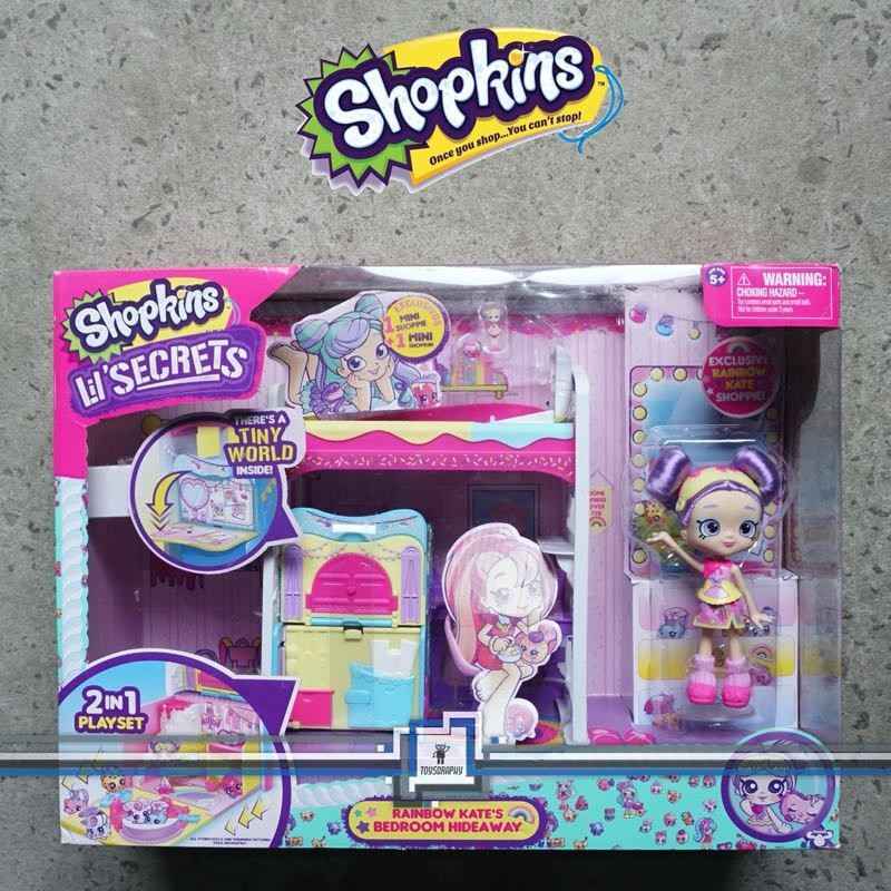 Shopkins lil secrets rainbow hot sale kate's bedroom hideaway