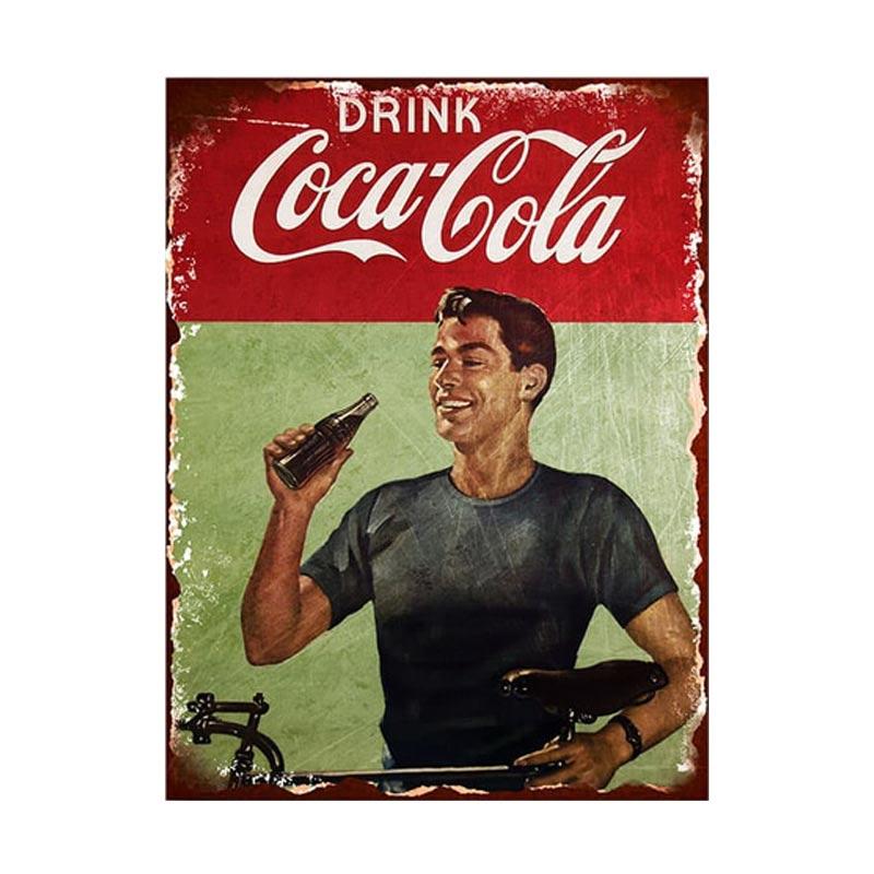 Jual Wonderpet Coca Cola Poster Kayu Iklan Retro Design Rusty Look Dekorasi Dinding Online September 2020 Blibli Com