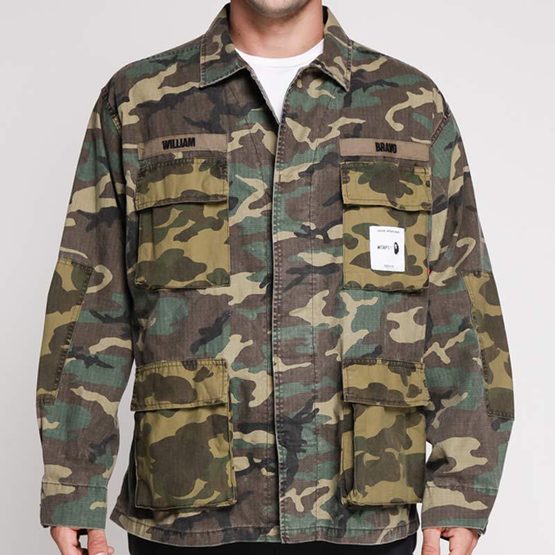 Jual Bape X Wtaps Jungle L S Jacket Pria Army Online Maret 2021 Blibli