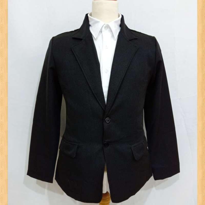 Jual ORIGINAL BLAZER HITAM KERJA KANTOR FORMAL PRIA - S di ...
