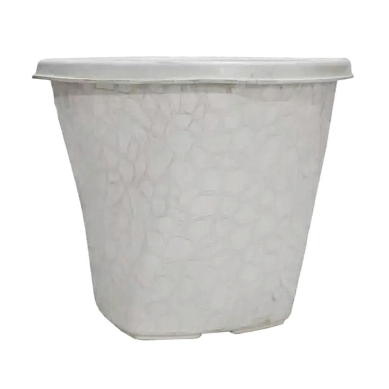Jual Semestapot Twister Pot Bunga Putih 20 Cm Online Agustus