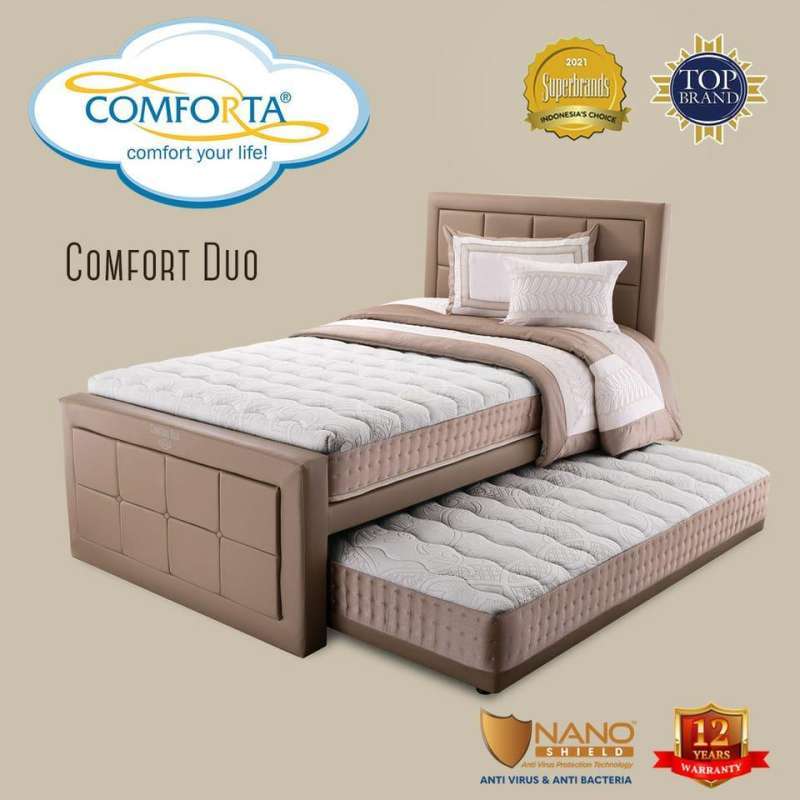 Kasur Springbed Comforta New Comfort Duo sorong 2in1 (Fullset)