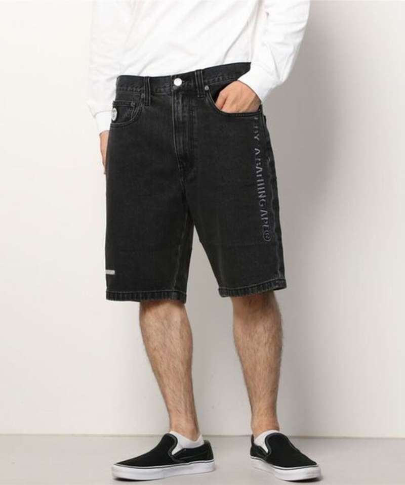 Promo AAPE Denim Shorts Black - L Black 