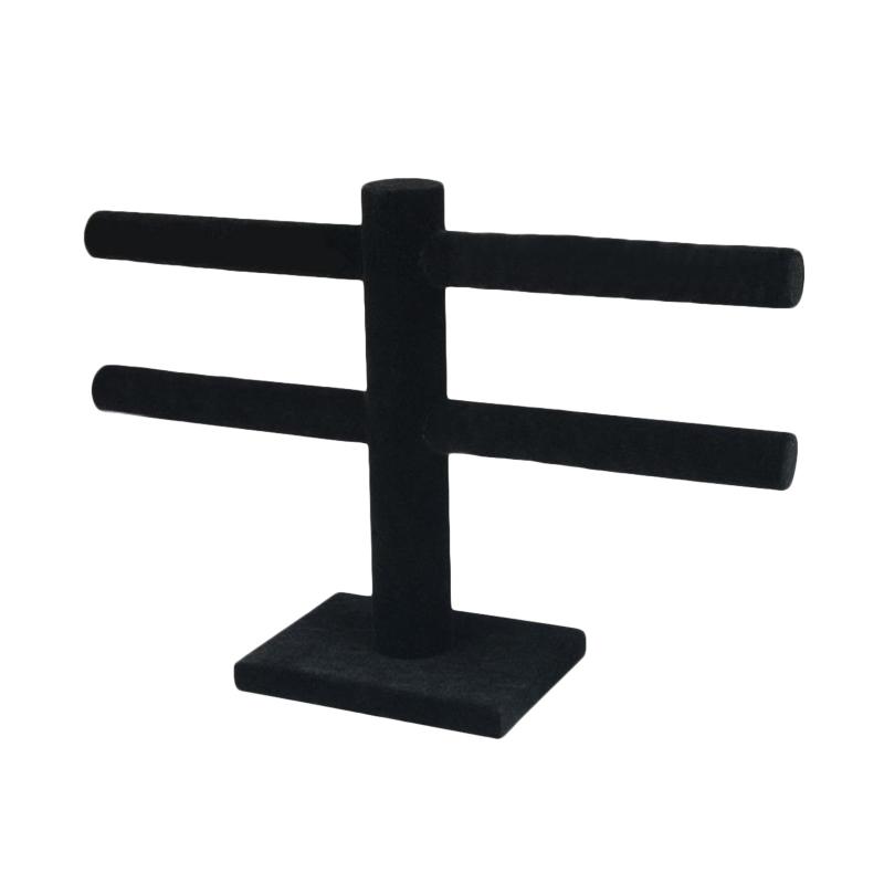 Jual Bluelans T Bar Velvet Jewelry Stand Earrings Necklaces