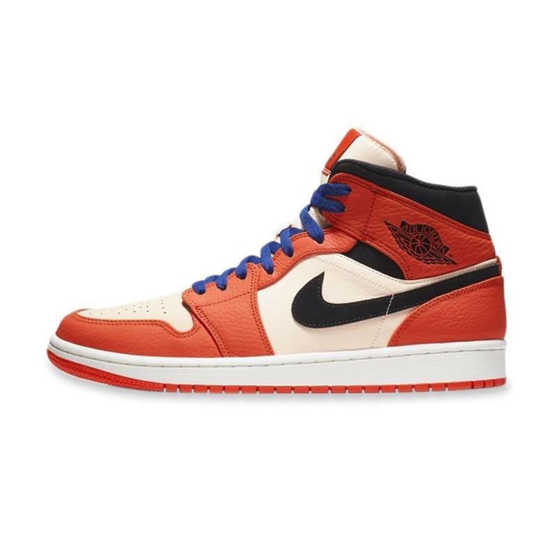 air jordan 1 mid white orange