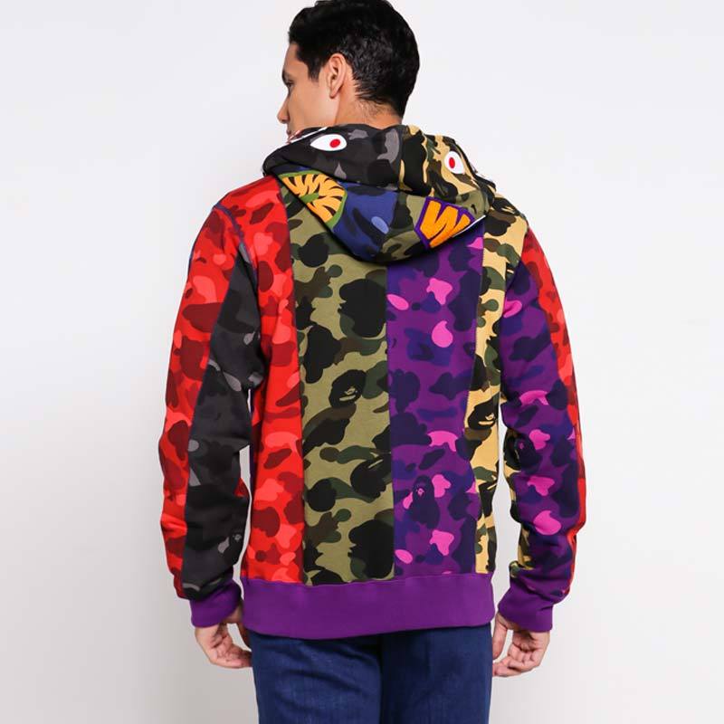 Bape mix camo hoodie harga on sale