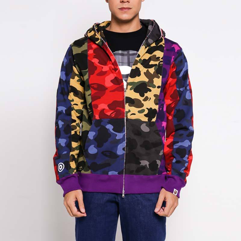 Bape mix camo hoodie harga hotsell