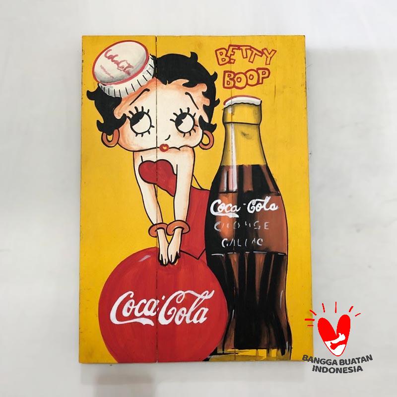 Jual Pre Order Cendana Permai Art Betty Coca Cola Kayu Hiasan Dinding 30 X 40 Cm Online September 2020 Blibli Com