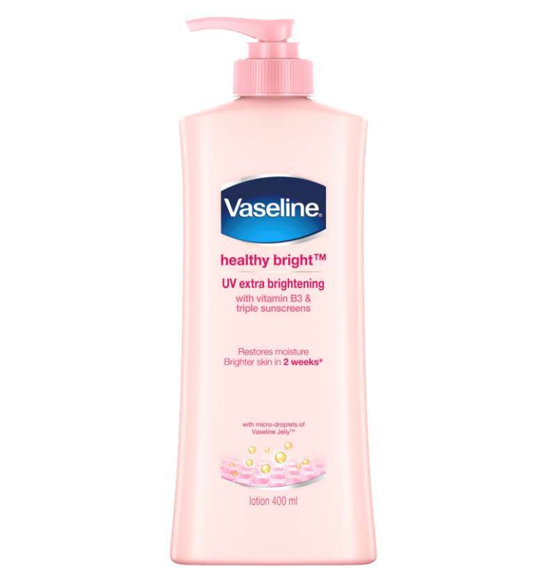 Vaseline Healthy Bright Hand Body Lotion Uv Lightening 400Ml - Hand Body  Pencerah Kulit Badan Kusam dan Belang - Handbody Penghilang Bekas Luka Hitam