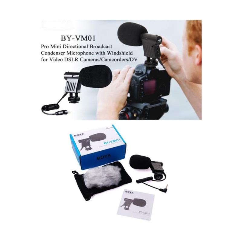 Jual Boya By Vm01 Microphone Condenser Mic For Dslr Camcorder Profesional Online September 2020 Blibli Com