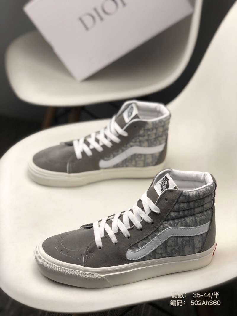 Jual 35-44 vans sk8 hi Dior joint vulcanized frosted leather letter woven  high top skateboard shoe 502ah - 40 di Seller Cai Wu Official Store -  Indonesia | Blibli