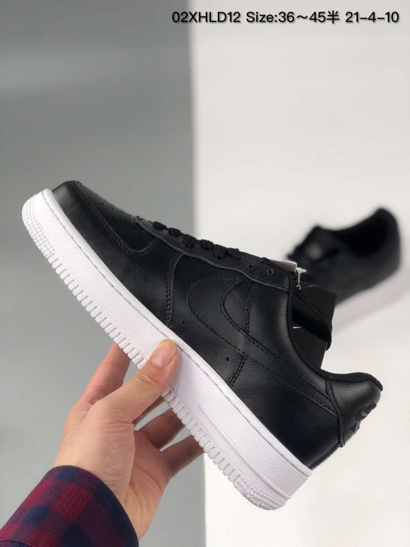 black platform air force ones