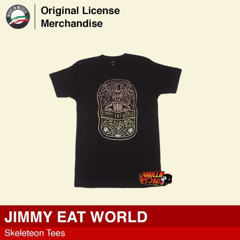 Jual JIMMY EAT WORLD Skeleton Kaos Band 