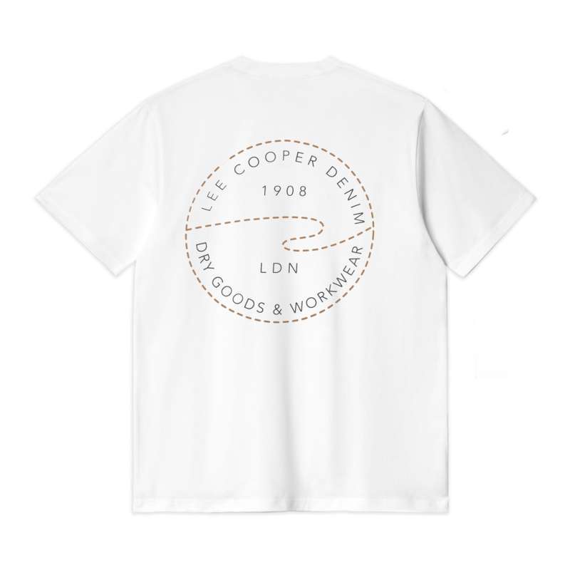 Jual Lee Cooper T-shirt Arcuate White 