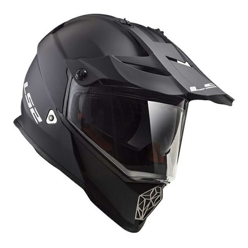 Helm Ls2 Mx436 Pioneer Solid Matt Black 