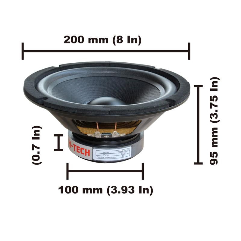 Diameter speaker 8 inch best sale