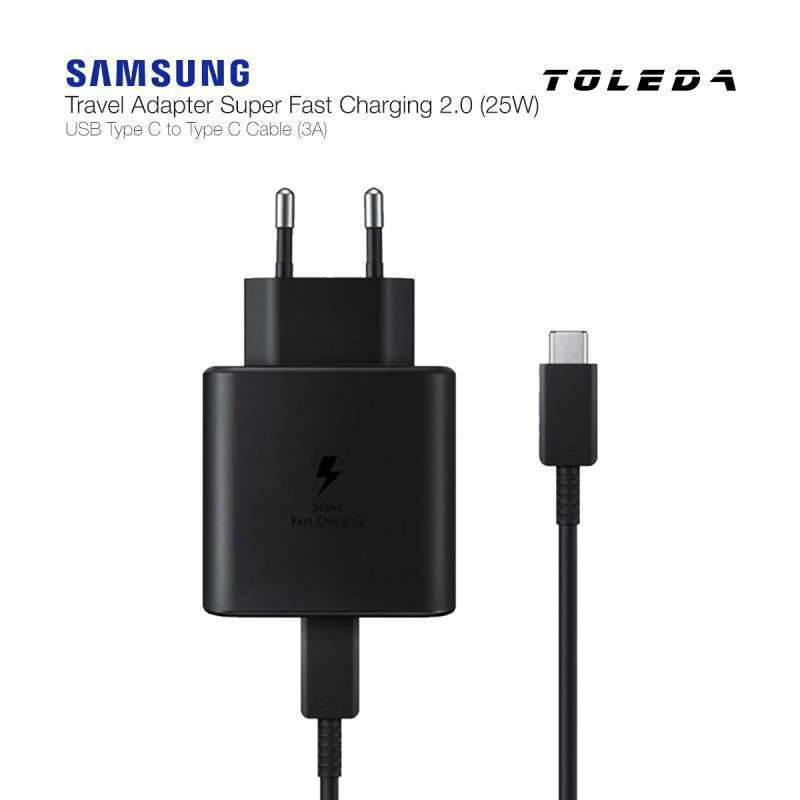 Charger 25 W Samsung Adapter Kabel Type C to Type C Original 100%