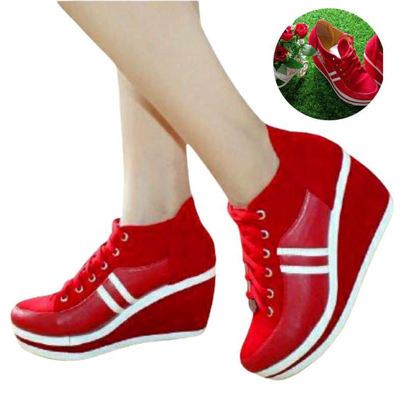 Sepatu sales wedges boots