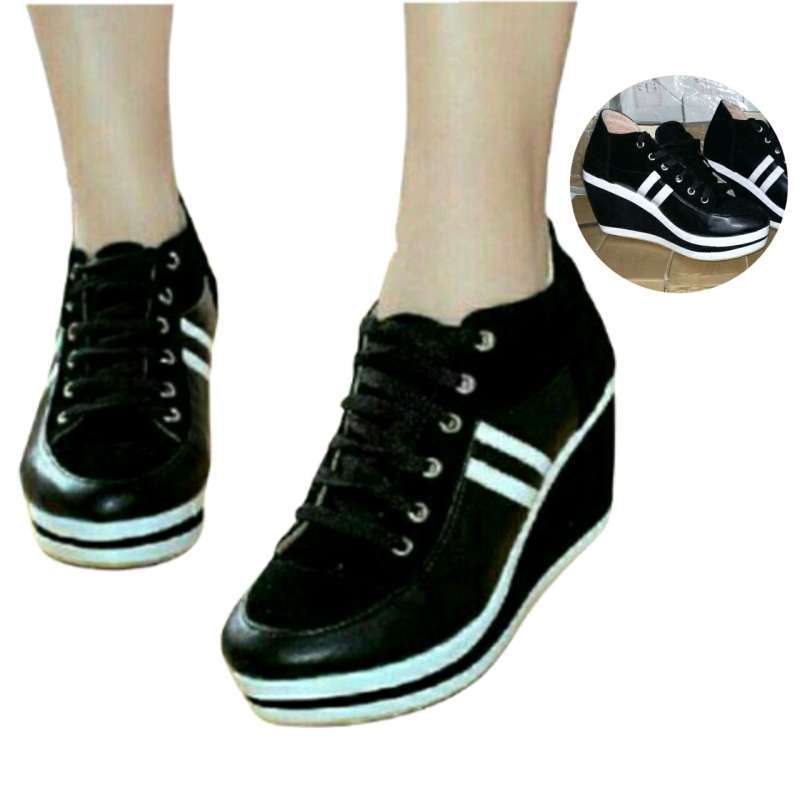 Sepatu wedges shop boots