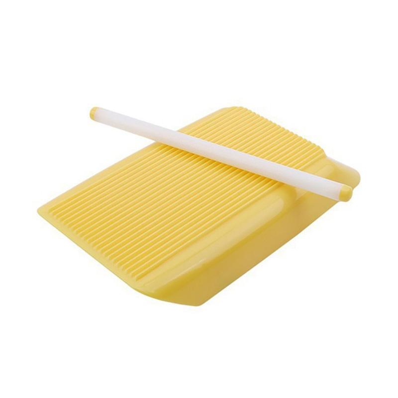 Creative Macaroni Maker with Stick DIY Mold Spaghetti Pasta Kitchen Manual Cooking Tool Set​ Yellow 