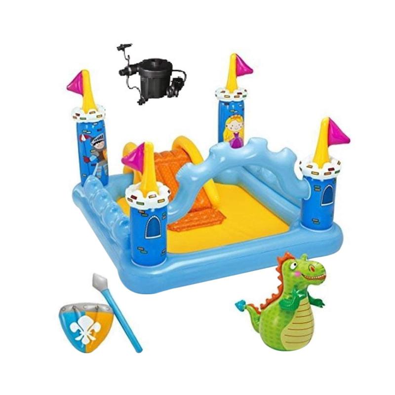 Jual Intex Kolam Renang Anak Perosotan Dan Pompa Elektrik Paket Hemat Online Oktober 2020 Blibli Com
