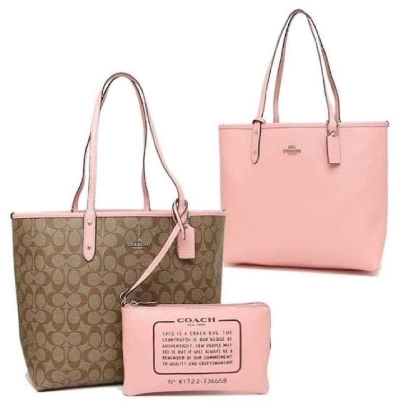 Coach purse in pink clearance