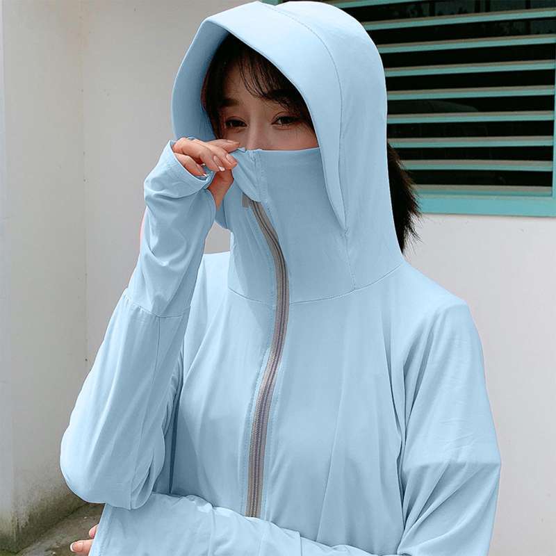 Ice Silk Women Sun Protection Clothing 