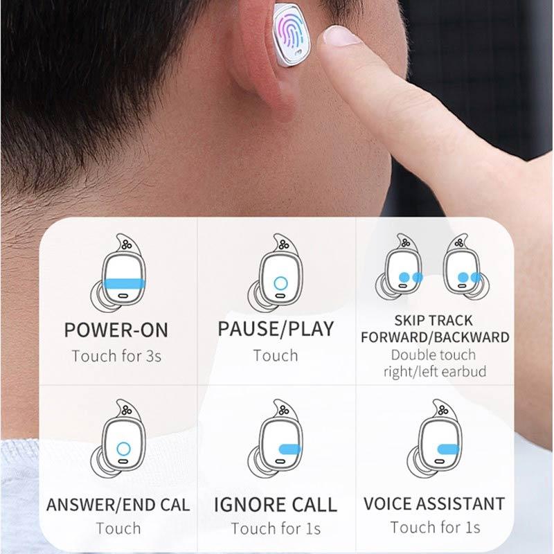 Jual In Stock Qcy T1 Pro Touch Control Tws Wireless In Ear Earphone Sport 3d Headphones With Mic And 750mah Charging Case Stero Sound Murah September 2020 Blibli Com