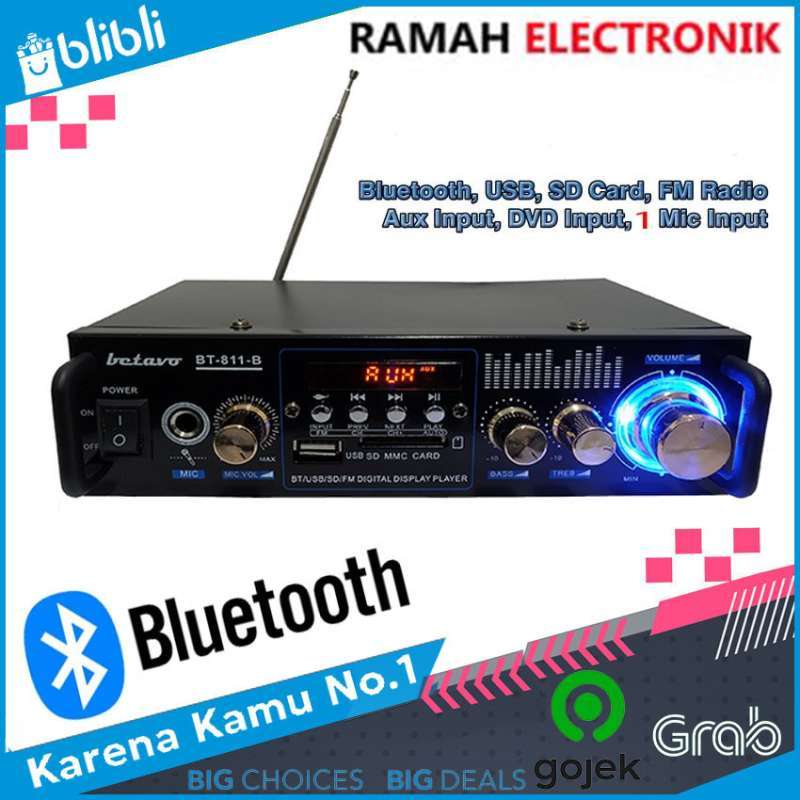 Jual Power Amplifier Bluetooth Karaoke USB SD CART Betavo Ampli di Seller  PELITA JAYA99 - Malaka Sari-3, Kota Jakarta Timur