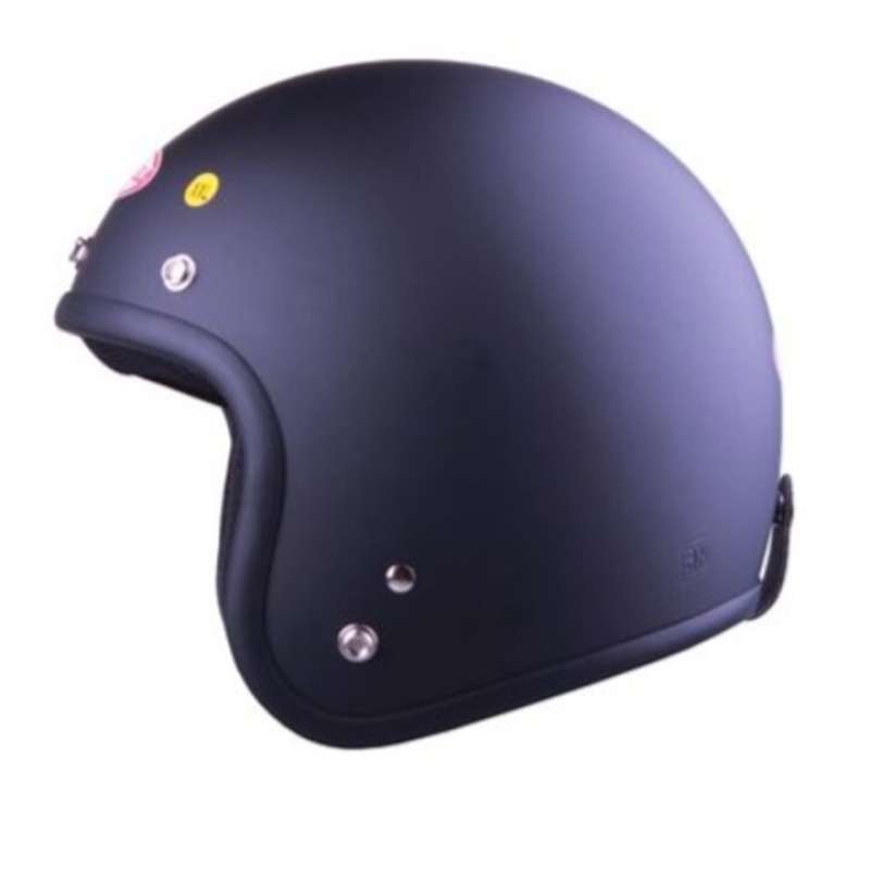 Helm Andes AS-006 Matt Black Half Face 