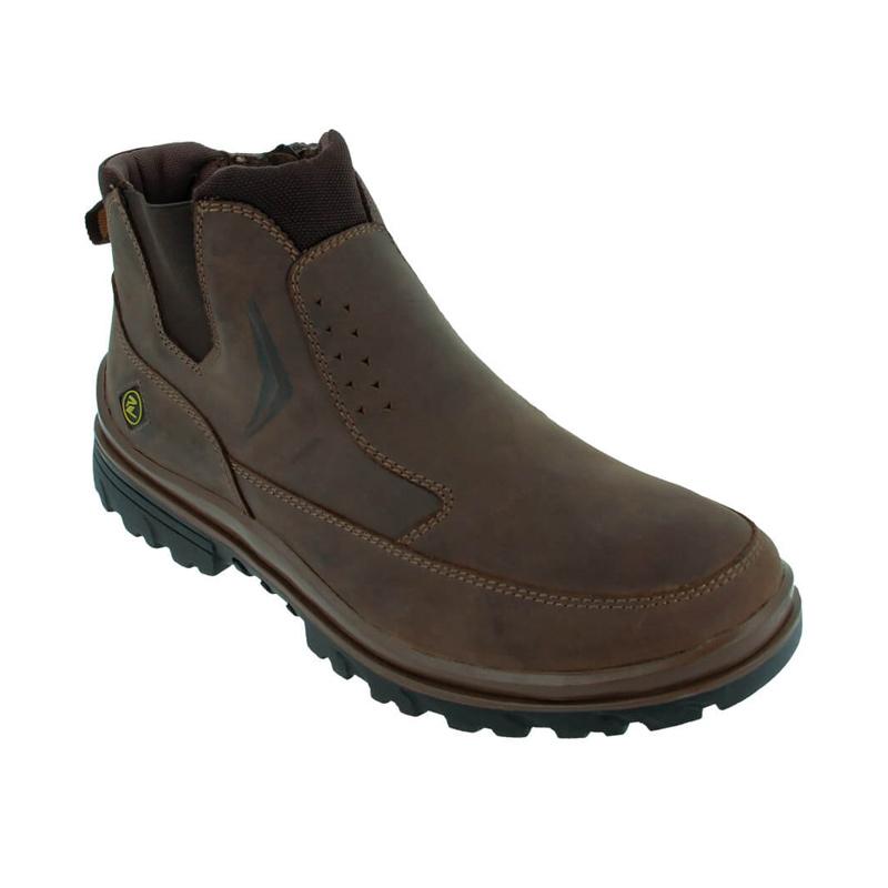 Jual Pakalolo Sepatu Boot Pria Dinary BT PIN113 42 Dark Brown