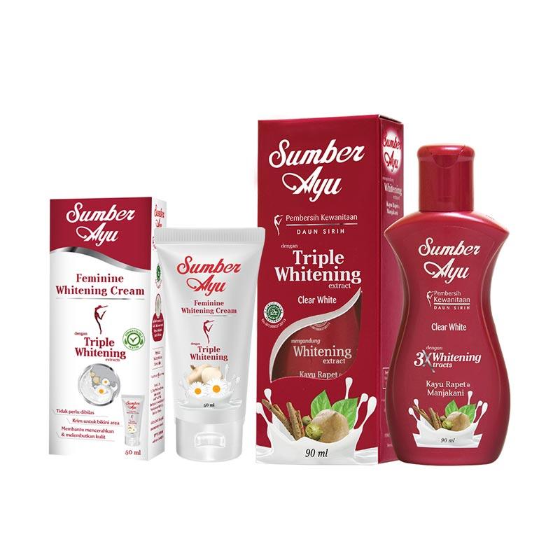 Jual Sumber Ayu Feminine Wash Clear White90ml Whitening Cream 50 Ml Online September 2020 Blibli Com