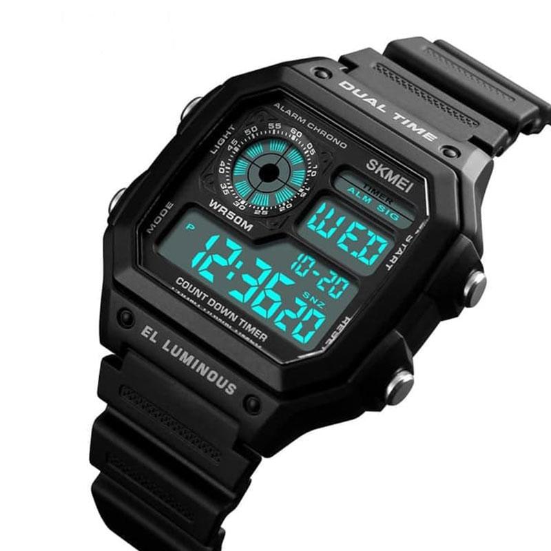 Jual Jam Tangan Pria Digital Dual Time Terbaru Skmei Sport Original 1299 Anti Air Online November 2020 Blibli