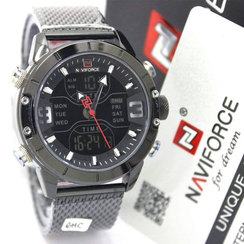 Promo Naviforce Jam Tangan Pria NF9153M HRZ20D45 Hitam Diskon