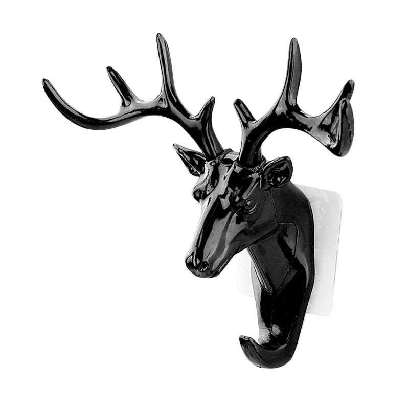 Jual Eds Creative Deer Head Hook Wall Decoration Hanger Suction