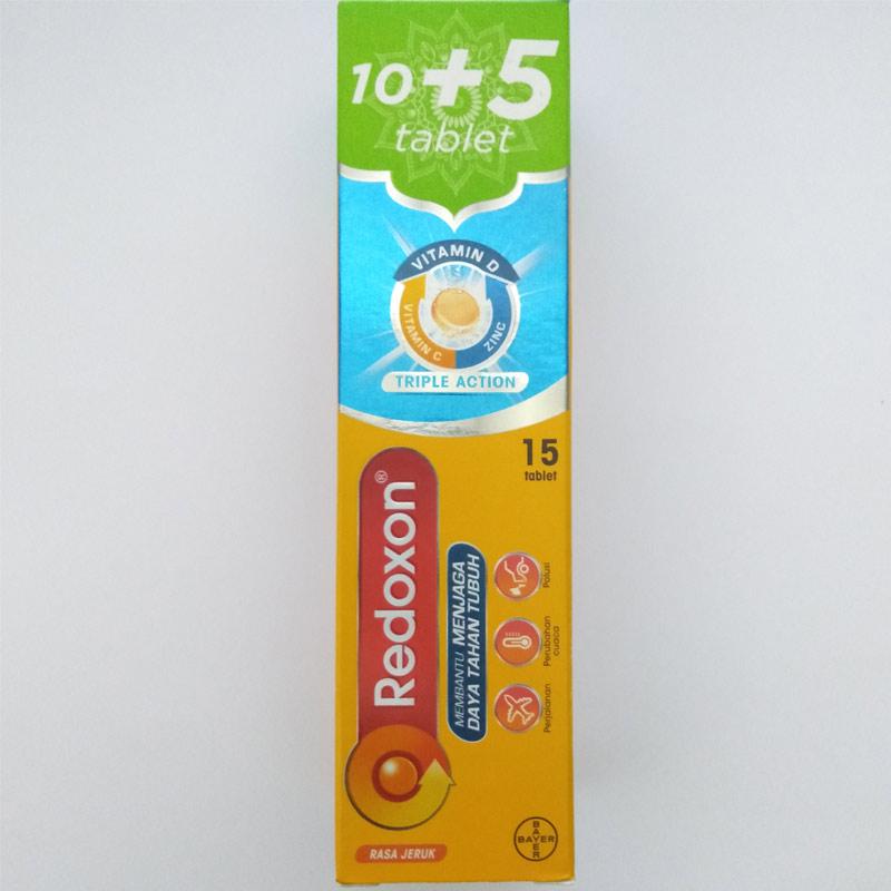 Jual Redoxon Effervescent Double Action Rasa Jeruk 15 Tablet Online November 2020 Blibli
