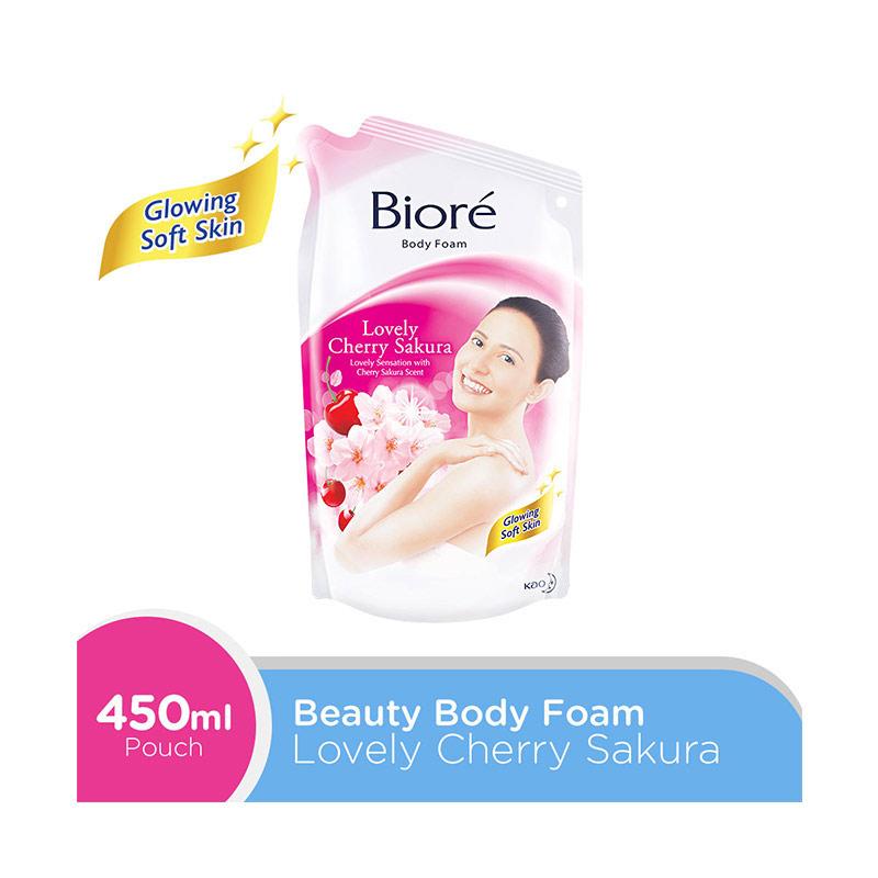 Jual Smg Jog Solo Biore Lovely Sakura Scent Pouch Body Foam 450