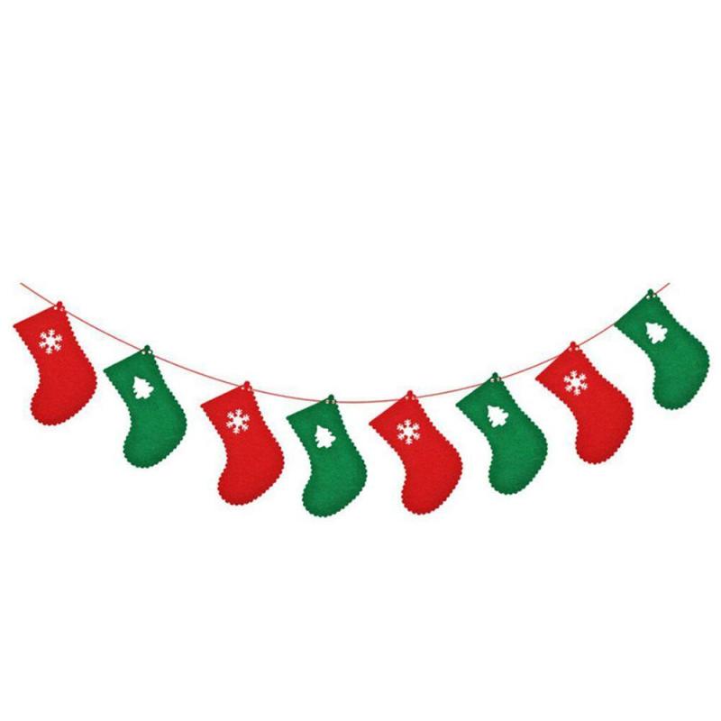 Jual Best Christmas Elk Bunting Banner Garland Hanging Flags Party