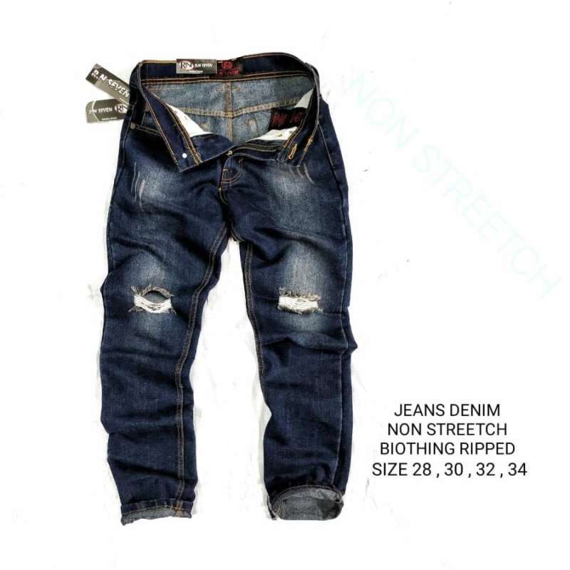 Jual Jeans Sobek Pria - 28 Biotink Ripped di Seller Grosir ...